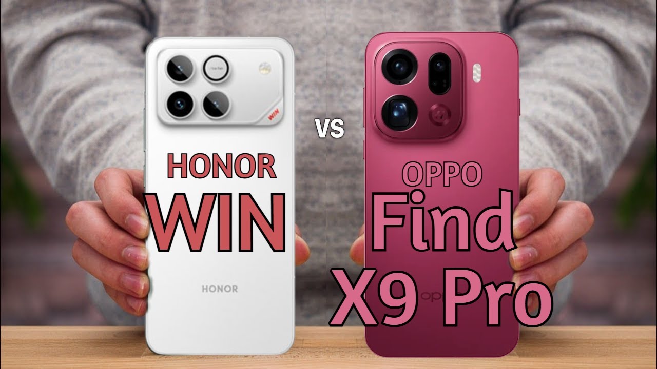 Honor Win vs Oppo Find X9 Pro | Full Comparison 2025 – Camera, Gaming, Battery & Design Test