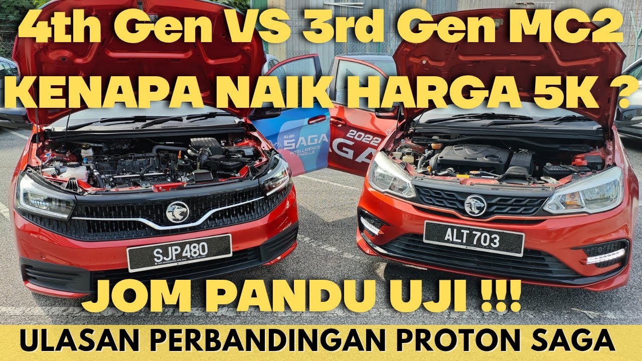 Ulasan Perbandingan Dua Generasi Proton Saga | 4th Gen VS 3rd Gen MC2