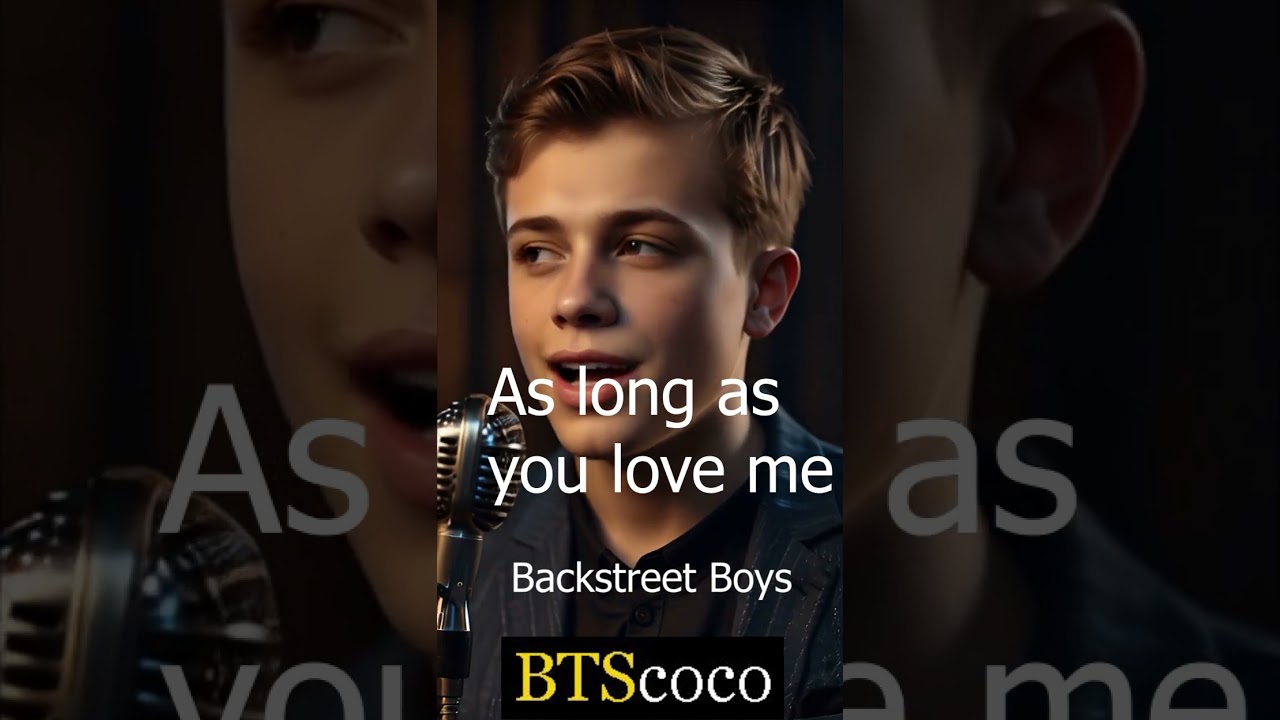 Donald is singing ' As long as you love me  ' Backstreet Boy , Cover 04