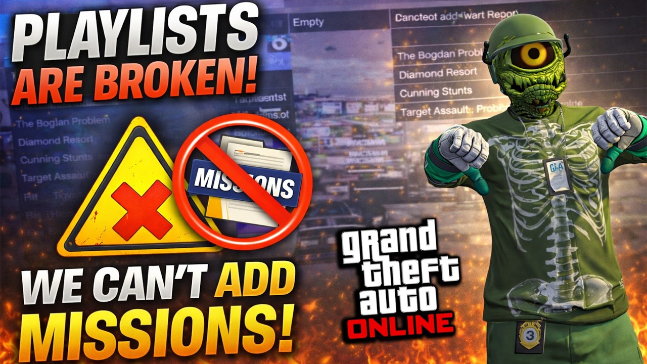 Плейлисты Rockstar сломаны! Больше нельзя добавлять задания 😡