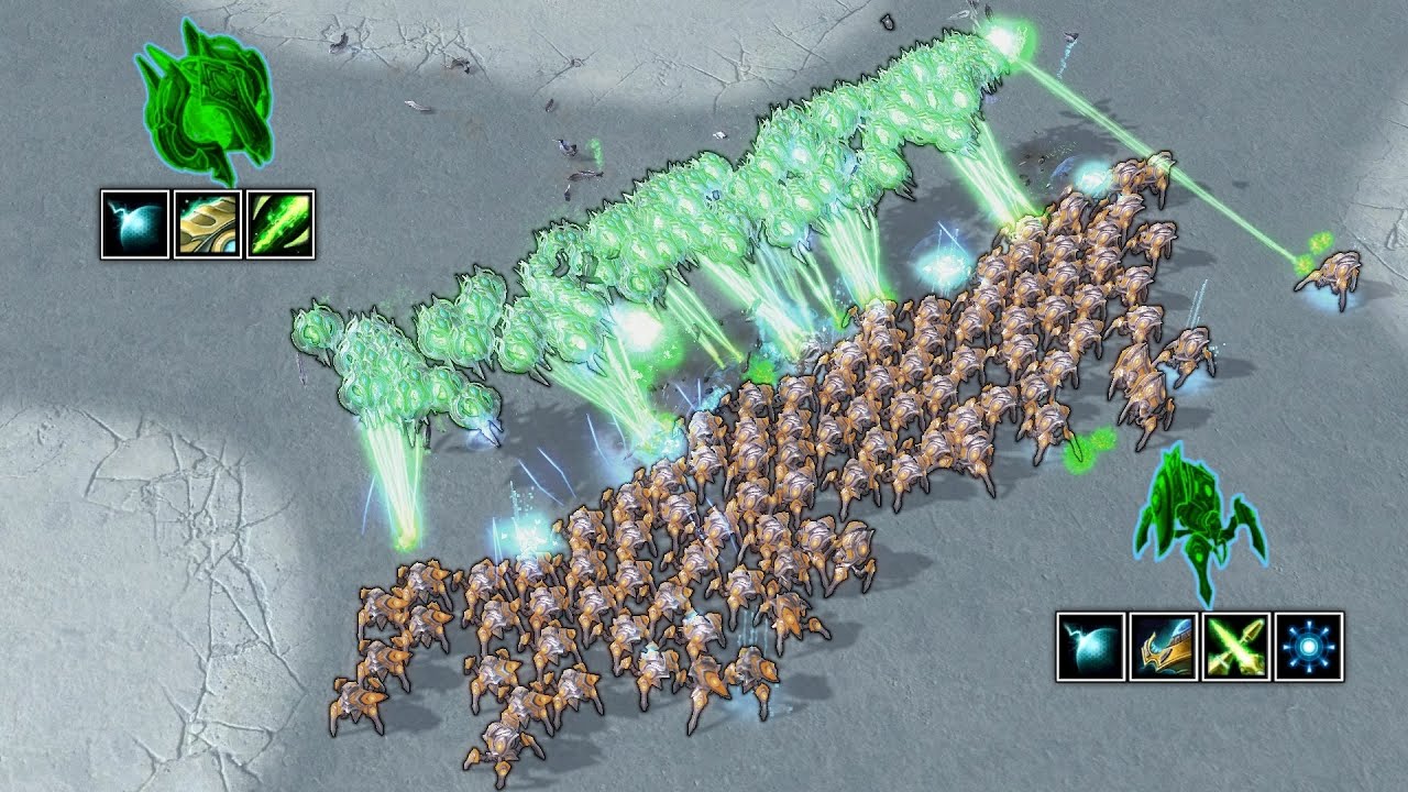 Can 100 Oracles beat 100 Stalkers?