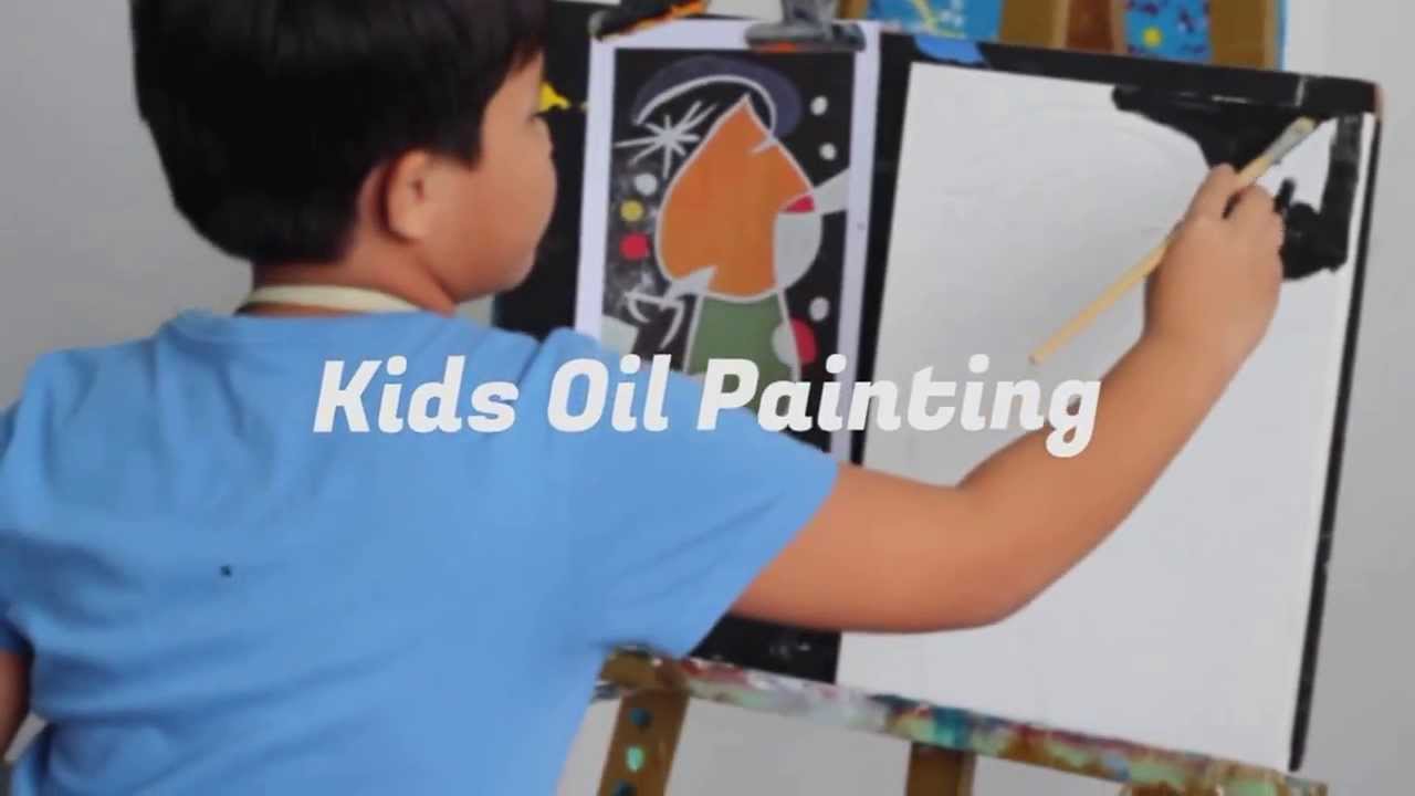 Kids Oil Painting class at VinSpace art studio