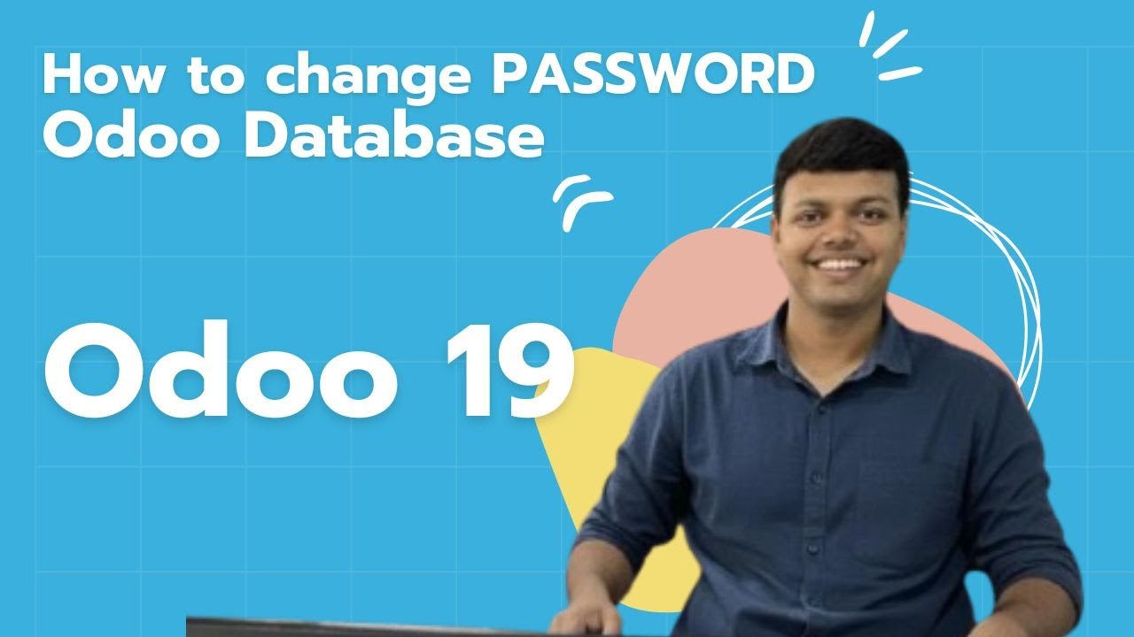 HOW TO CHANGE A ODOO DATABASE LOGIN PASSWORD  I Odoo 19