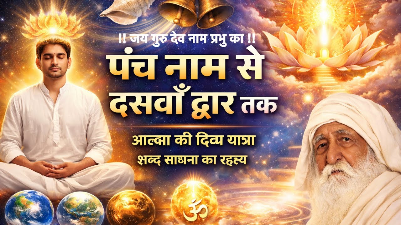 पंच नाम से दसवाँ द्वार तक | आत्मा की दिव्य यात्रा | शब्द साधना का रहस्य | गगन मंडल सत्संग