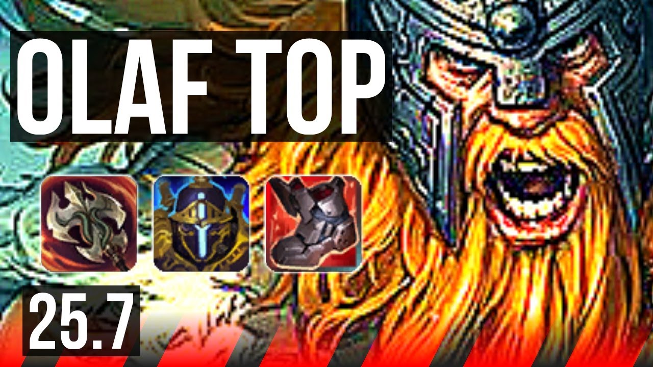 OLAF vs DARIUS (TOP) | EUW Master | 25.7