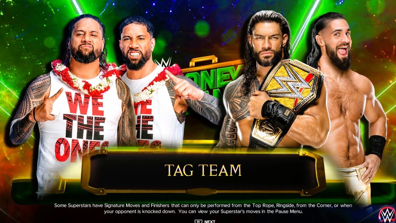 Jimmy & Jey Uso vs. Roman Reigns & Seth Rollins | WWE 2K23 | Ultra Realistic Graphics [RTX 4090]