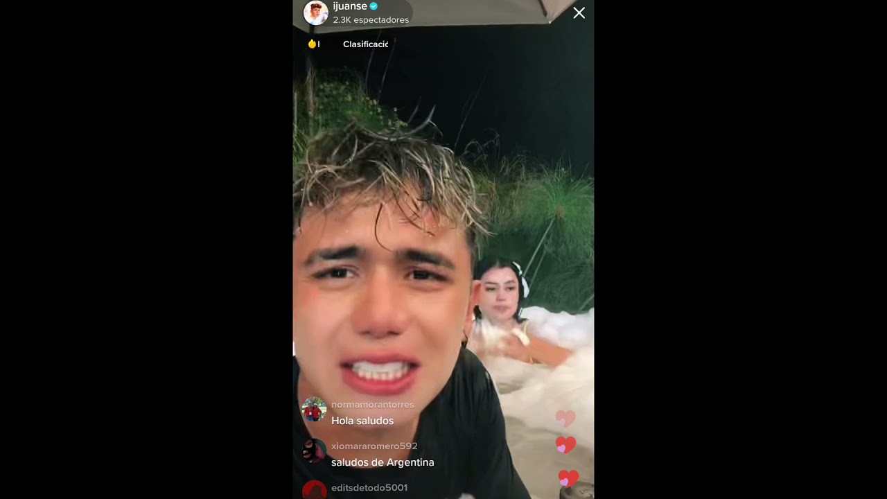Juanse y Fernanda Ortega muy cariñosos 🤭