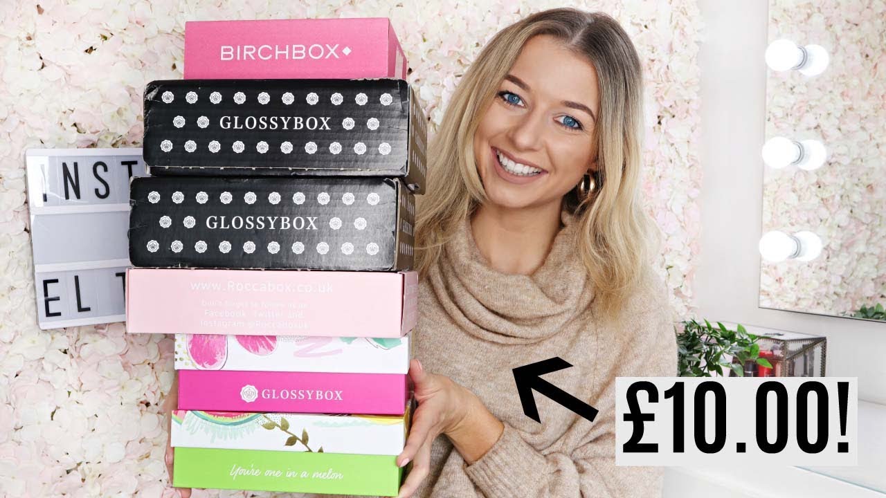 UNBOXING APRIL/MAY &pound;10 BEAUTY SUBSCRIPTION BOXES / Glossybox, Birchbox, Roccabox