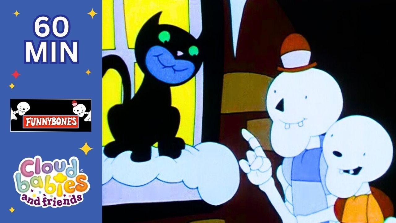 Funnybones Cat Chase | Full Episodes Compilation | 1 Hour | Cloudbabies & Friends
