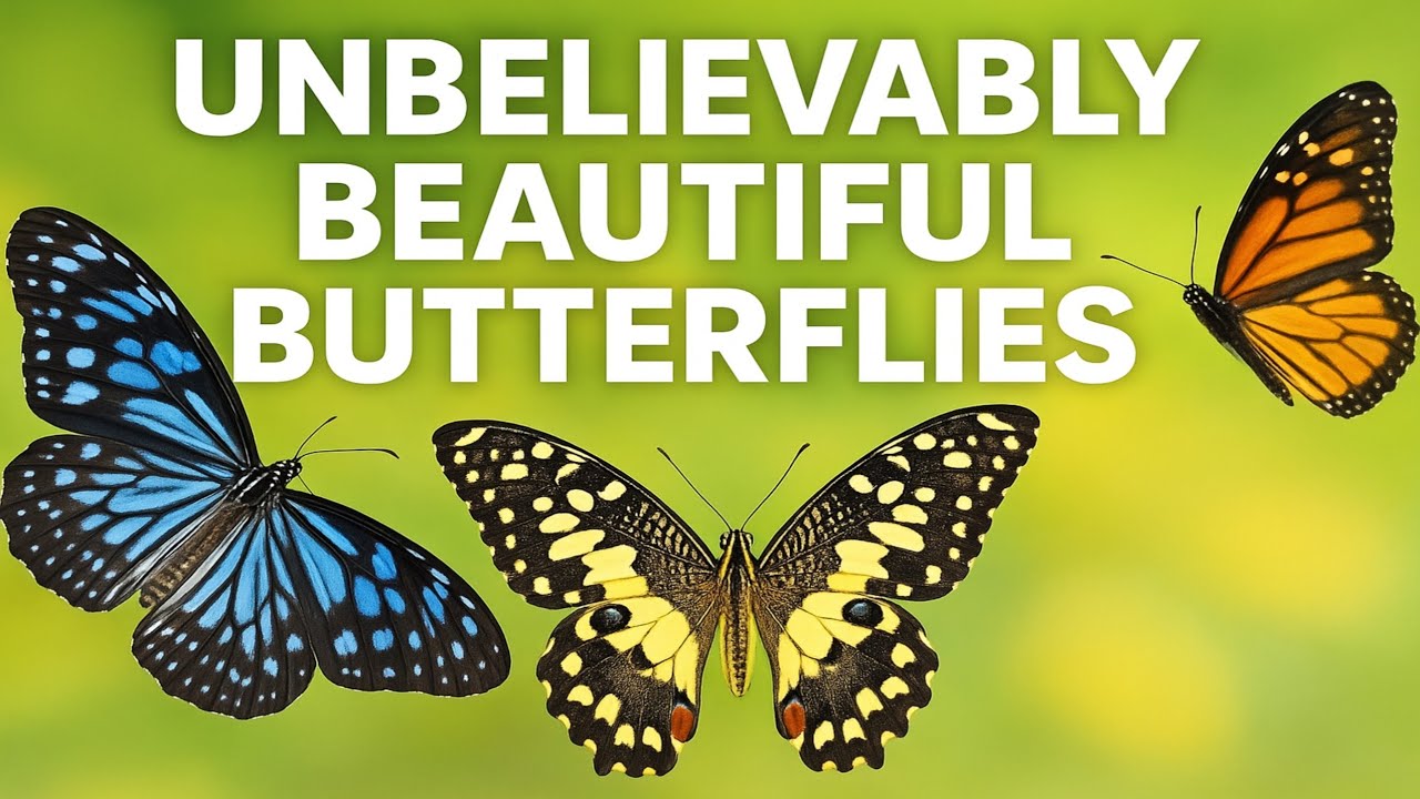 Unbelievably Beautiful Butterflies 🦋 | Rare Colors & Close-Up Flight.
