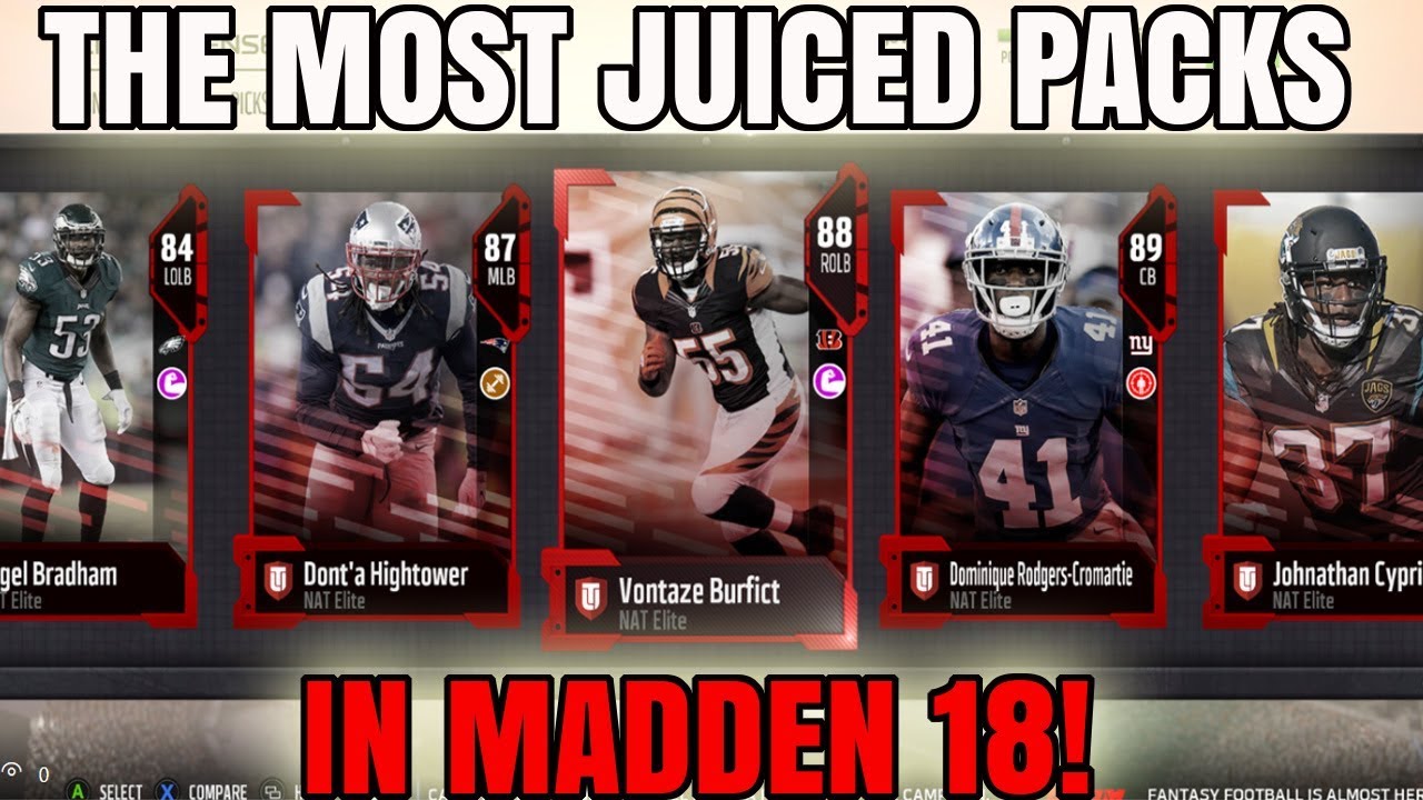 OMG PULL! THE MOST JUICED PACKS IN MADDEN 18! FREE ELITES! | MADDEN 18 ULTIMATE TEAM