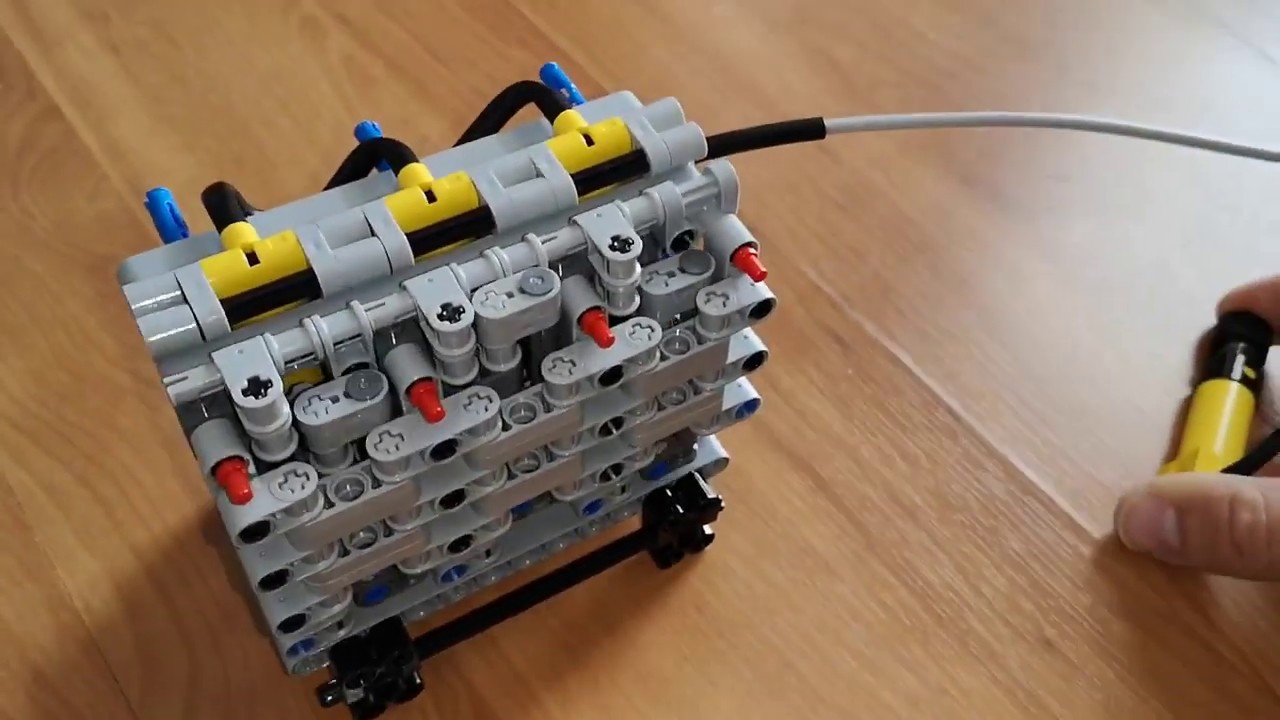 LEGO Pneumatic Engine - LPE Power SYS Inline 3 Engine