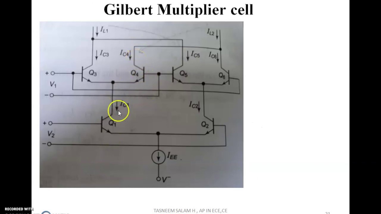 KTU - Analog Integrated Circuits-Module 5- Part 3 -Gilbert multiplier cell