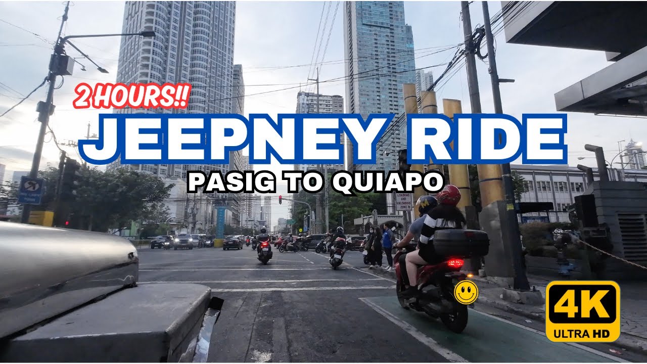 POV RUSH HOUR JEEPNEY RIDE 2024 FROM PASIG TO MANILA (QUIAPO) || METRO MANILA, PHILIPPINES (4K).