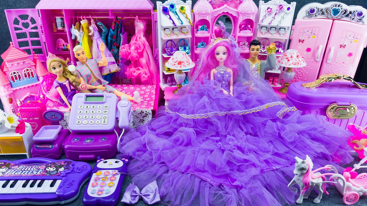 20 Minutes Satisfying Unboxing Super Royal Barbie Family Playset, Cute Doll Toys ASMR | Review Toys