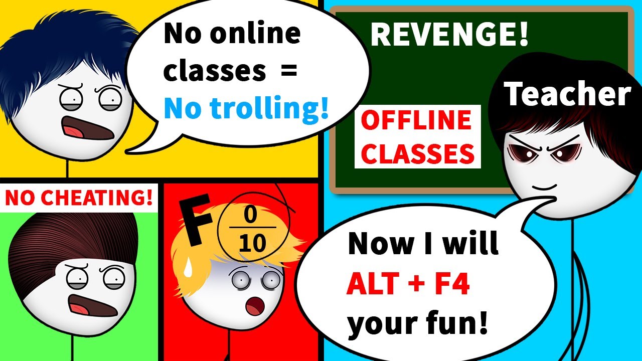 When a Gamer has Offline Classes after Online Classes