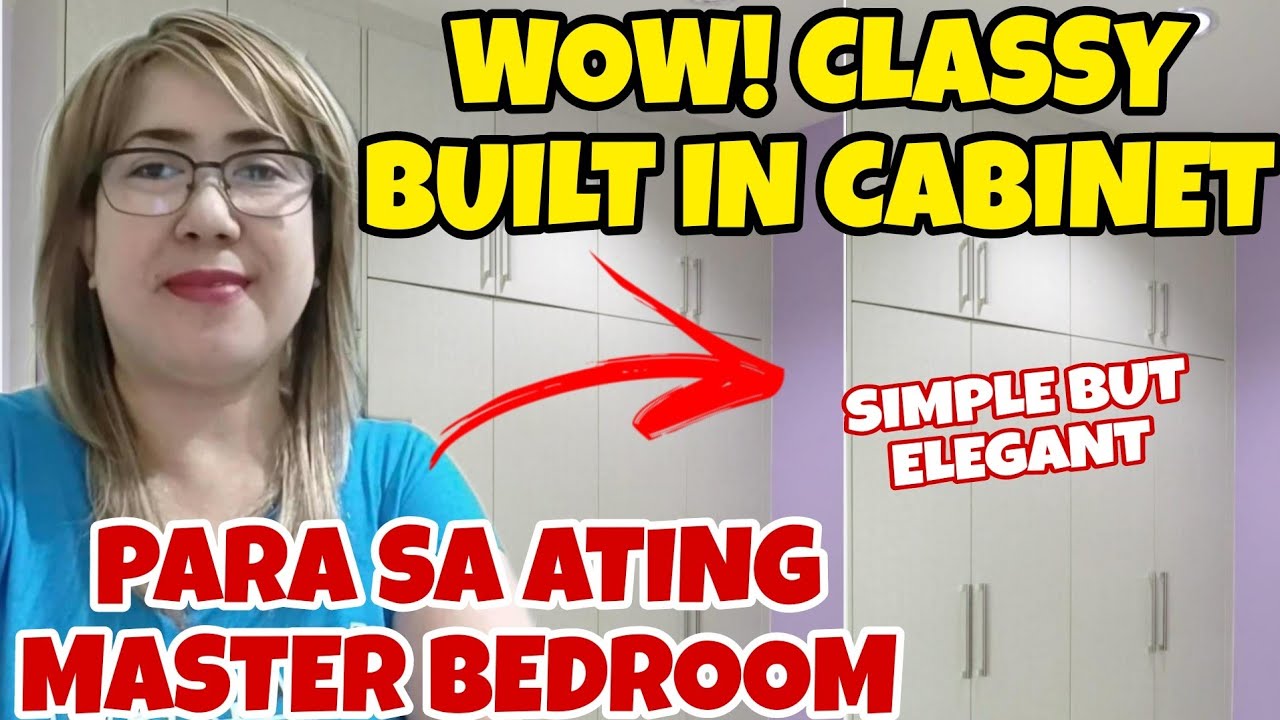 SIMPLE BUT ELEGANT BUILT IN CABINET PARA SA MASTER BEDROOM