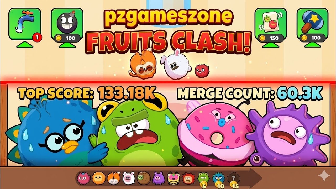 “Most satisfying fruit drop ever 🍍✨ #fruitsclash #pzgames #gamingbypz #trending #pzgameszone #trend 