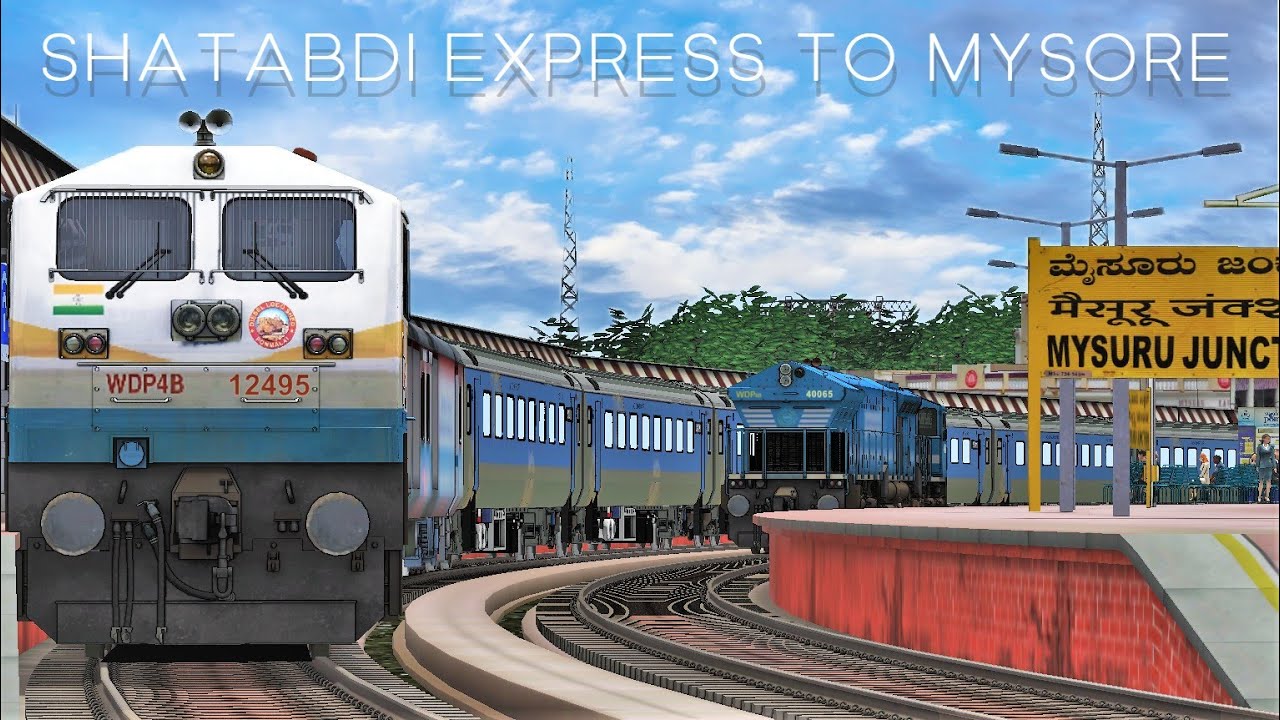 Chennai Mysore Full Journey: 12007 Shatabdi Express: Railworks Train Simulator