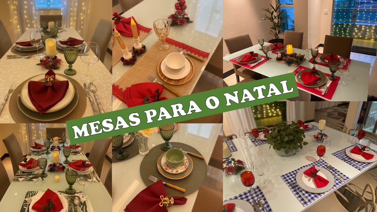 MESA POSTA PARA O NATAL | Mesas para o natal | Decoração de natal | Mesa Posta natalina | Natal 2024