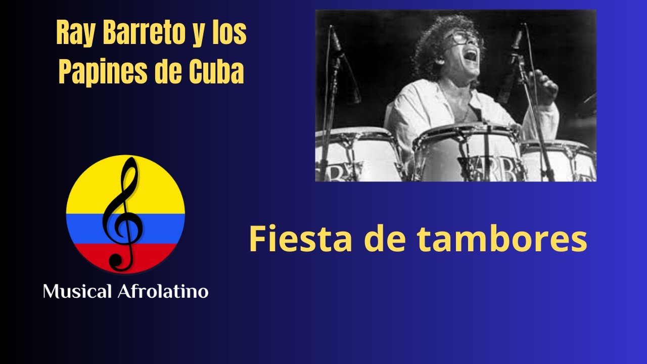 Рэй Барретто и Los Papines de Cuba, барабанная вечеринка, Богота, Колумбия, 1996 год.