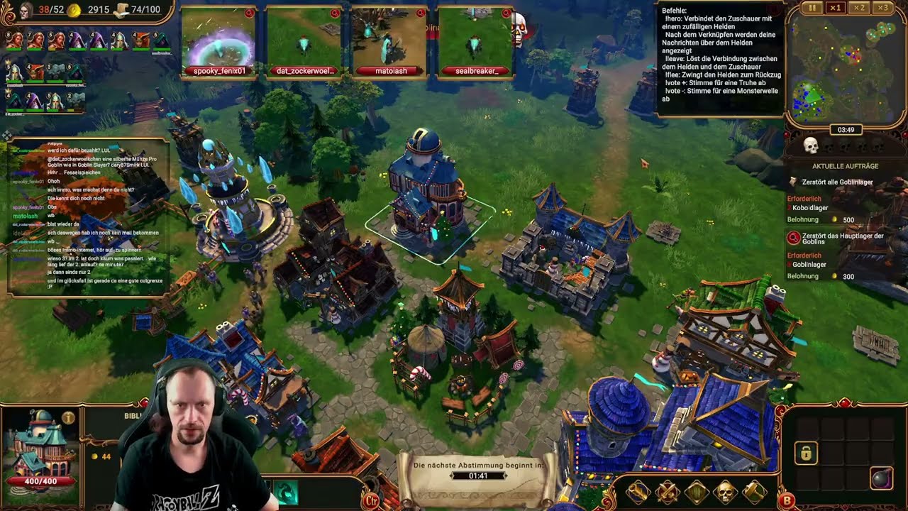 🔴Lessaria: Fantasy Kingdom Sim #01 (2/2)🏰: Kampagne - Mit Chat in die Schlacht (Twitchintegration)