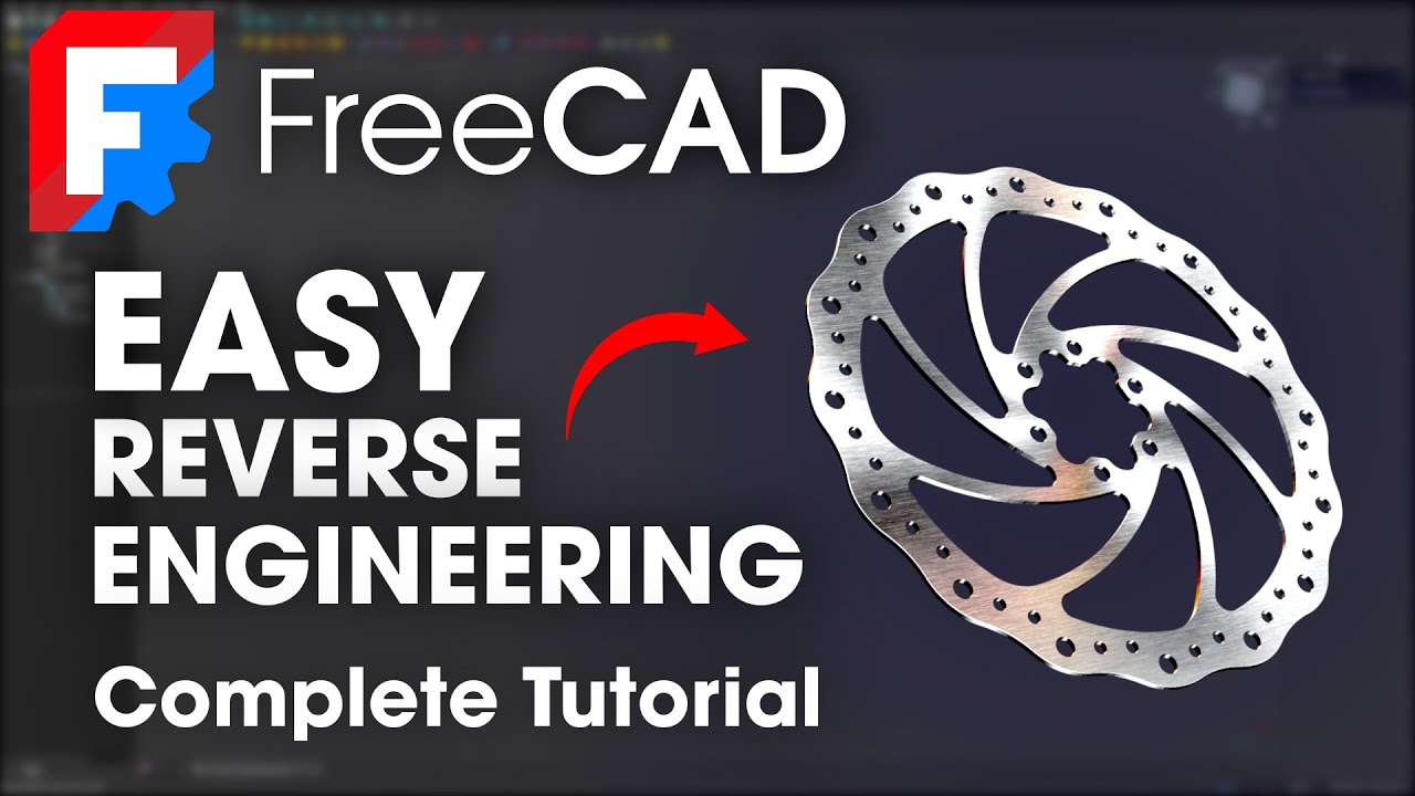 How to Reverse Engineer in FreeCAD – Easy Beginner Tutorial - Bike Disc