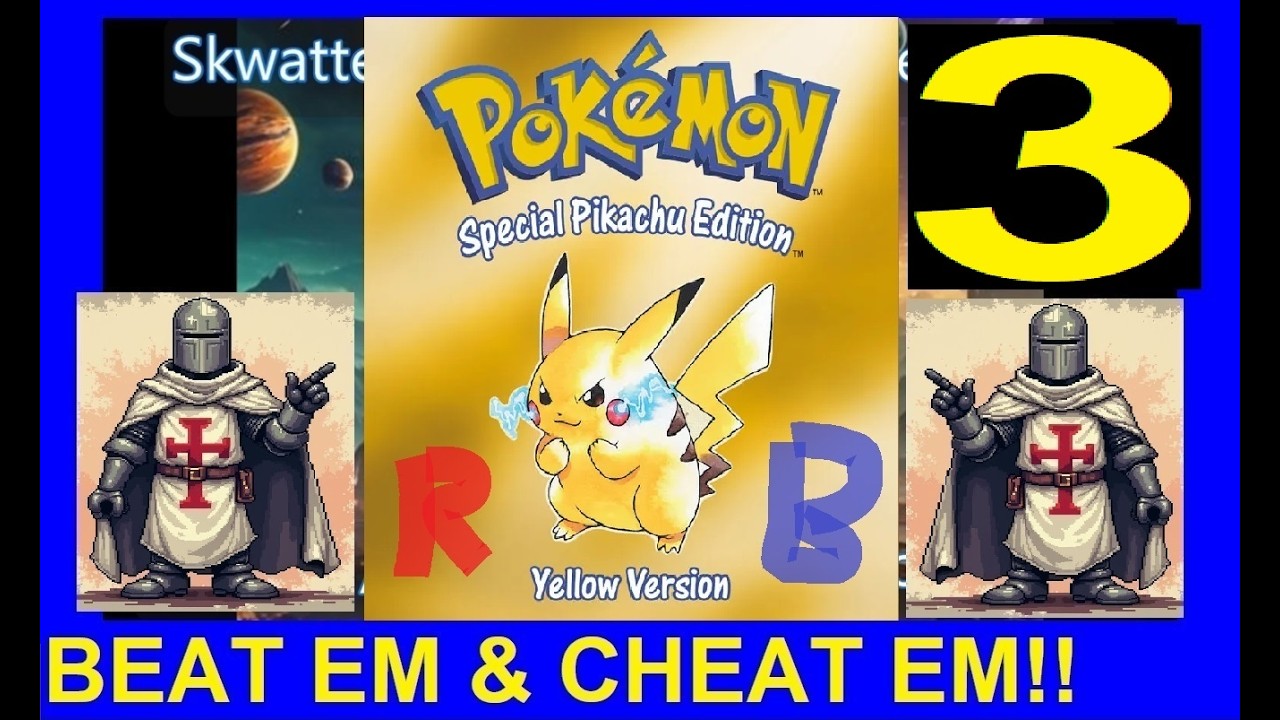 POKÉMON YÉLLOW V2 - GAMÉBOY COLOR - SKWATTÉR'S BÉAT 'ÉM AND CHÉAT 'ÉM!!!