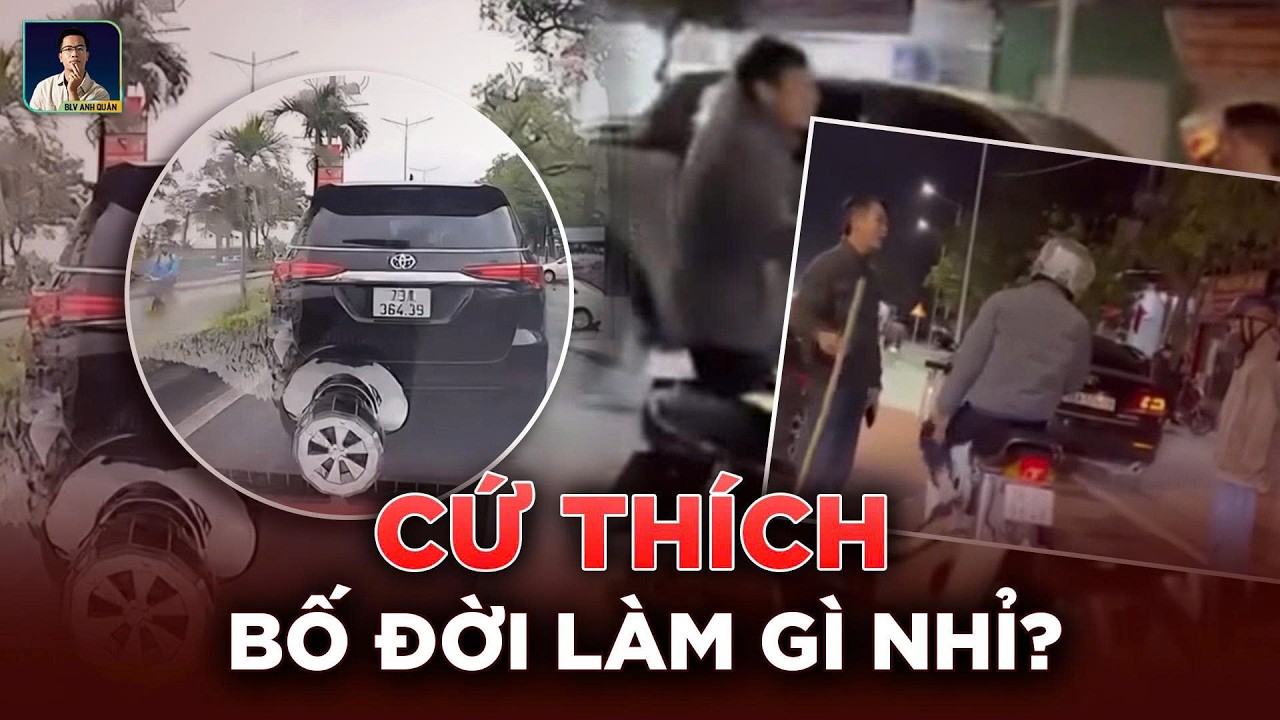 Đến Chịu: Tài Xế Ô Tô “Tưởng” Bị Thách Thức Liền Chặn Đầu Xe Máy Cầm “Phụ Kiện” Đe Dọa Ở Hà Tĩnh?!