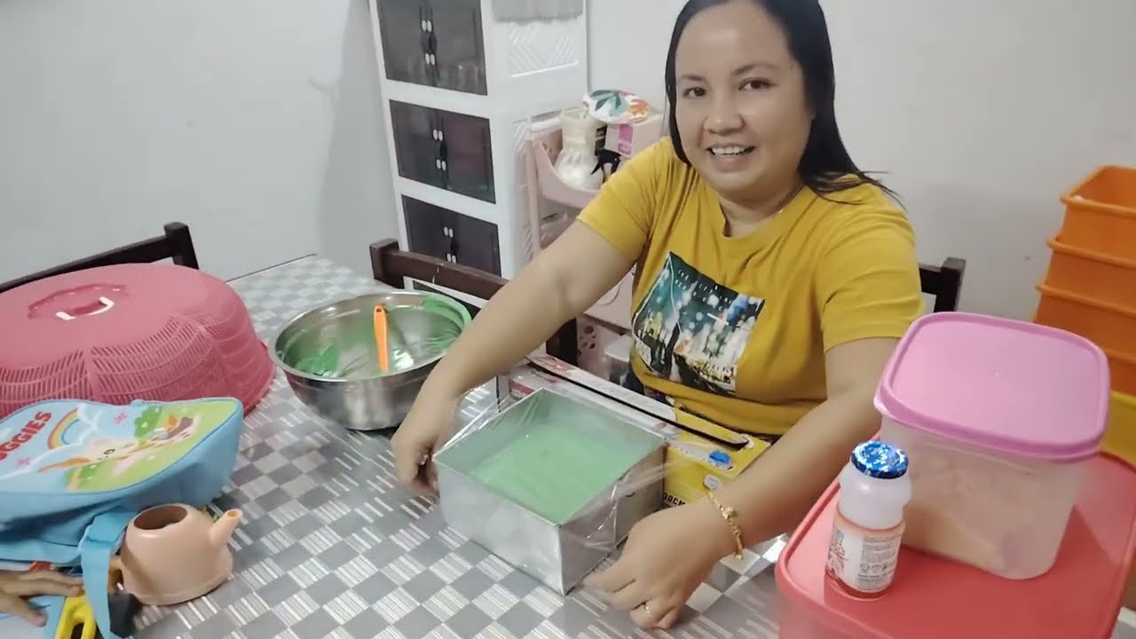Cara buat kek lumut premium ll Dikira untuk minum petang tapi siapnya malam.