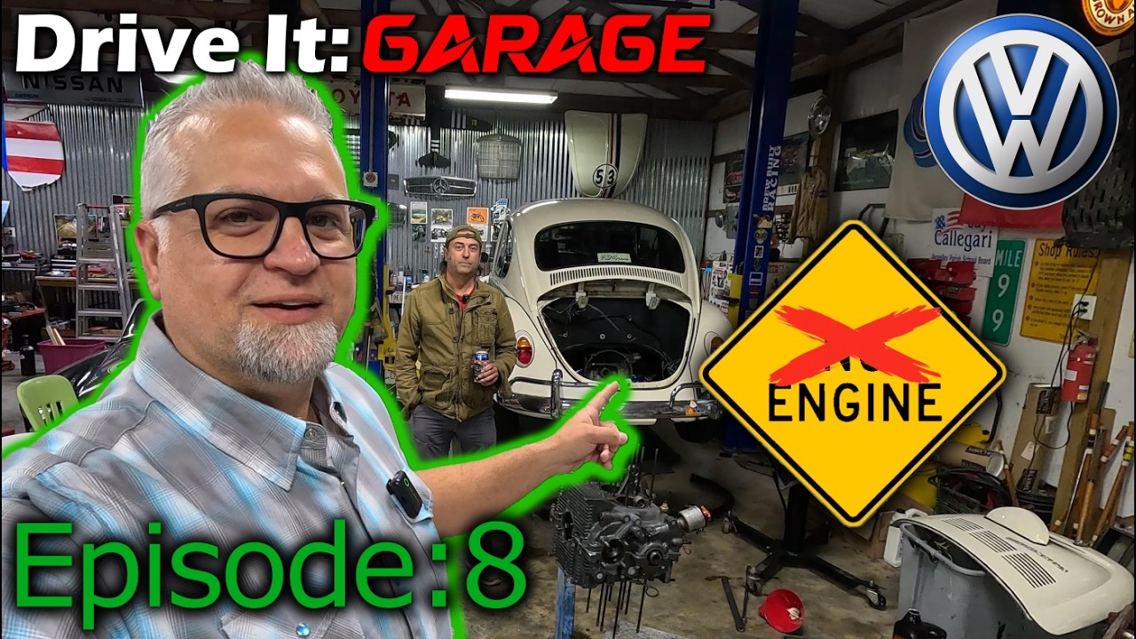 VW Beetle Rebuild: Engine Back In & First Drive After Restoration! 🚗🔥Episode 8