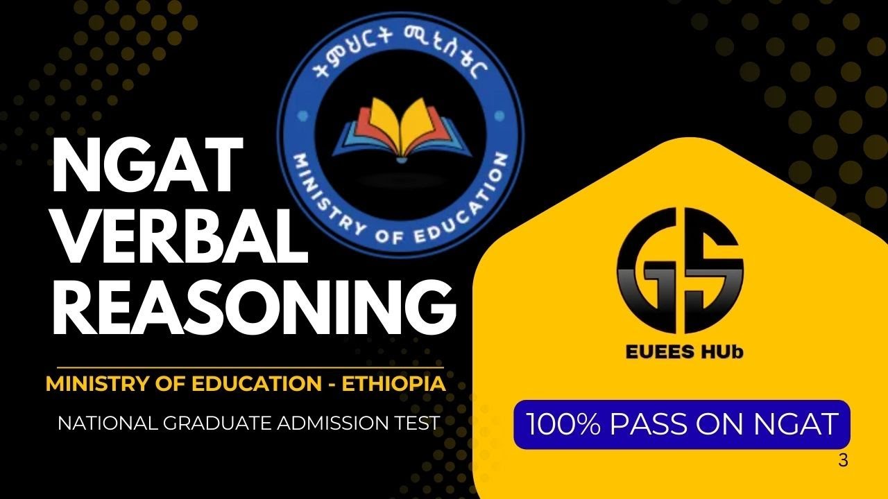 NGAT Verbal Reasoning part 1 2017 August   - Pass National Graduate Admission Test 100%
