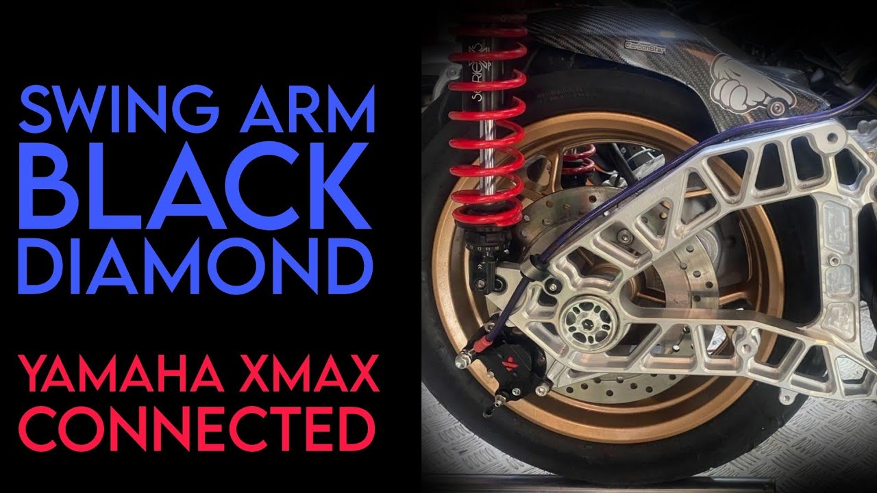 TIPS TRICK MODIFAN DAN RUBAHAN UNTUK PASANG SWING ARM BLACK DIAMOND YAMAHA XMAX.