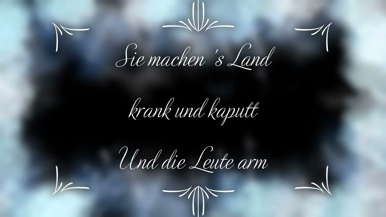 Sie machen 's Land krank und kaputt und die Leute arm -Christoph Holzh&ouml;fer