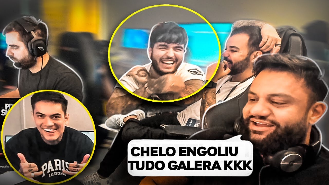 FER, FALLEN, FNX, CHELO NA MELHOR RESENHA DE TODAS! kkkkkkkkkkkk