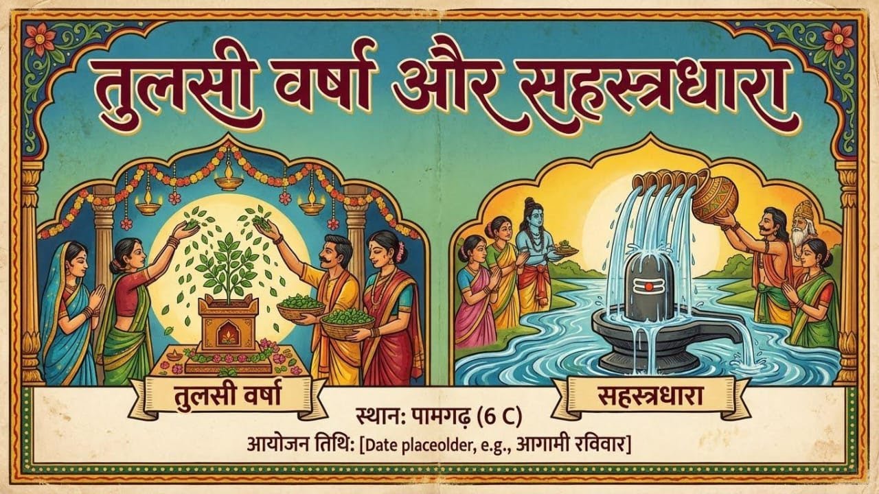 सहस्त्रधारा एवं तुलसीवर्षा  || पं. श्री हेमन्त दुबे जी महाराज || ग्राम -पामगढ़,खरसिया(छ.ग.)