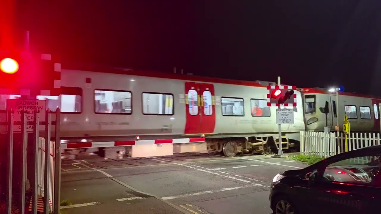 4 car 197's on test run. Arriving at Pwllheli 29/1/27