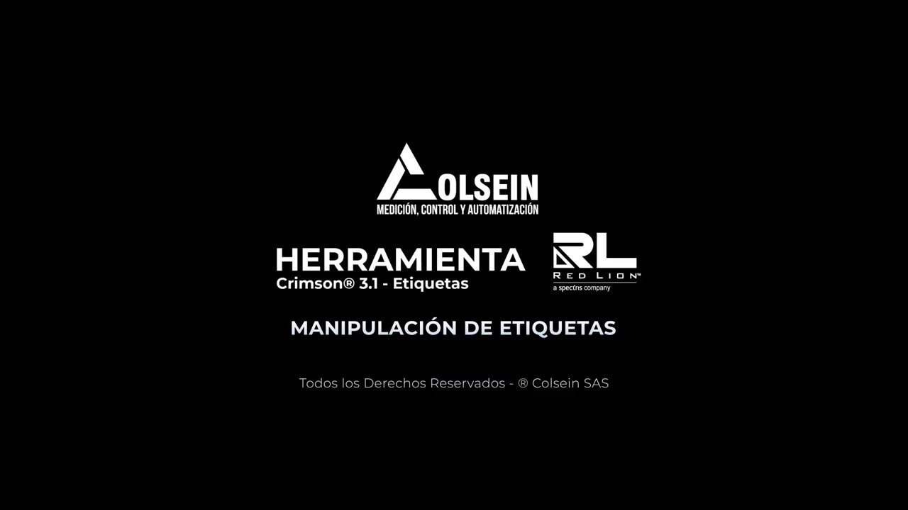Curso Crimson 3.1  Red Lion - Herramienta Etiquetas