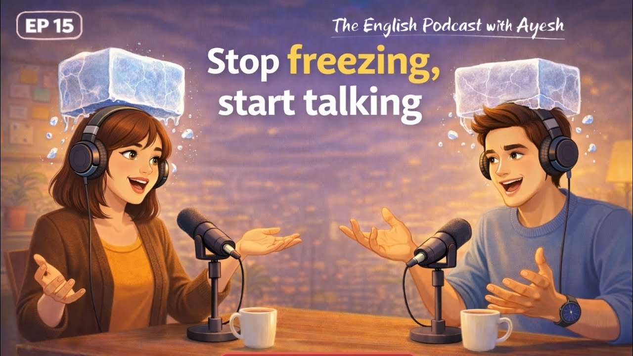 🎙️ Stop Freezing, Start Talking | Easy English Podcast For Beggners 