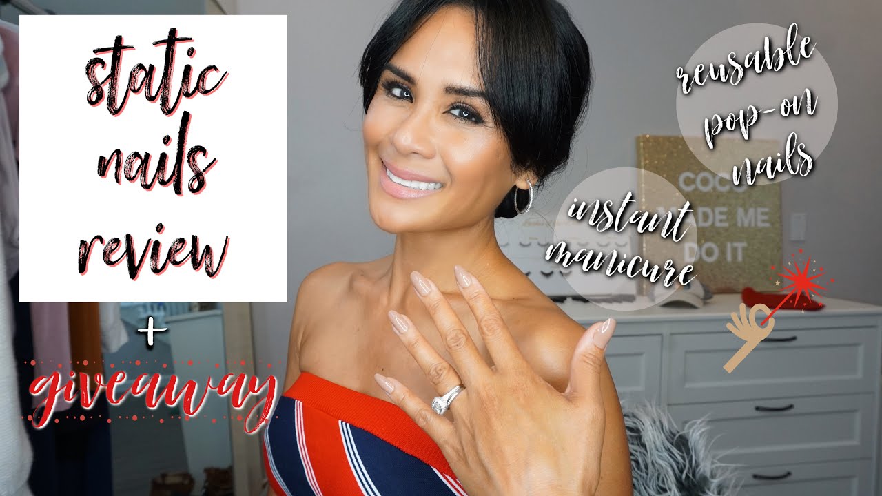 STATIC NAILS REVIEW - REUSABLE POP-ON NAILS - INSTANT MANICURE - DIY BEAUTY