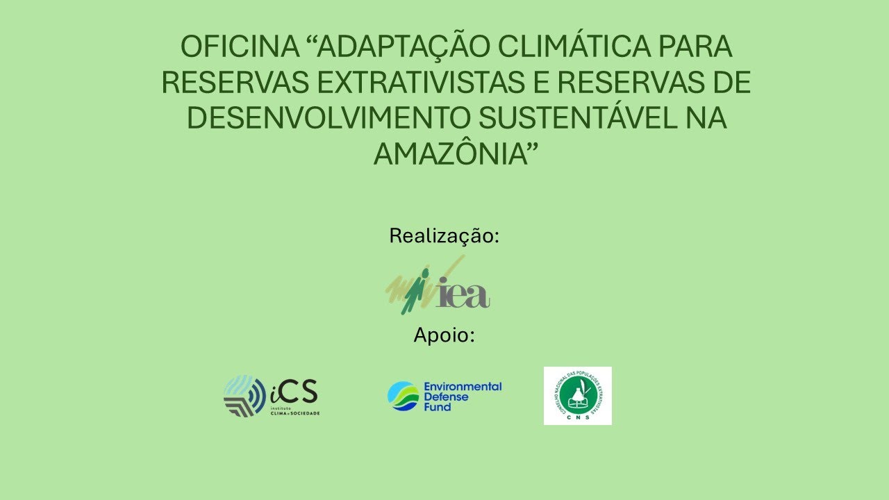 OFICINA ADAPTAÇÃO CLIMÁTICA - IEA