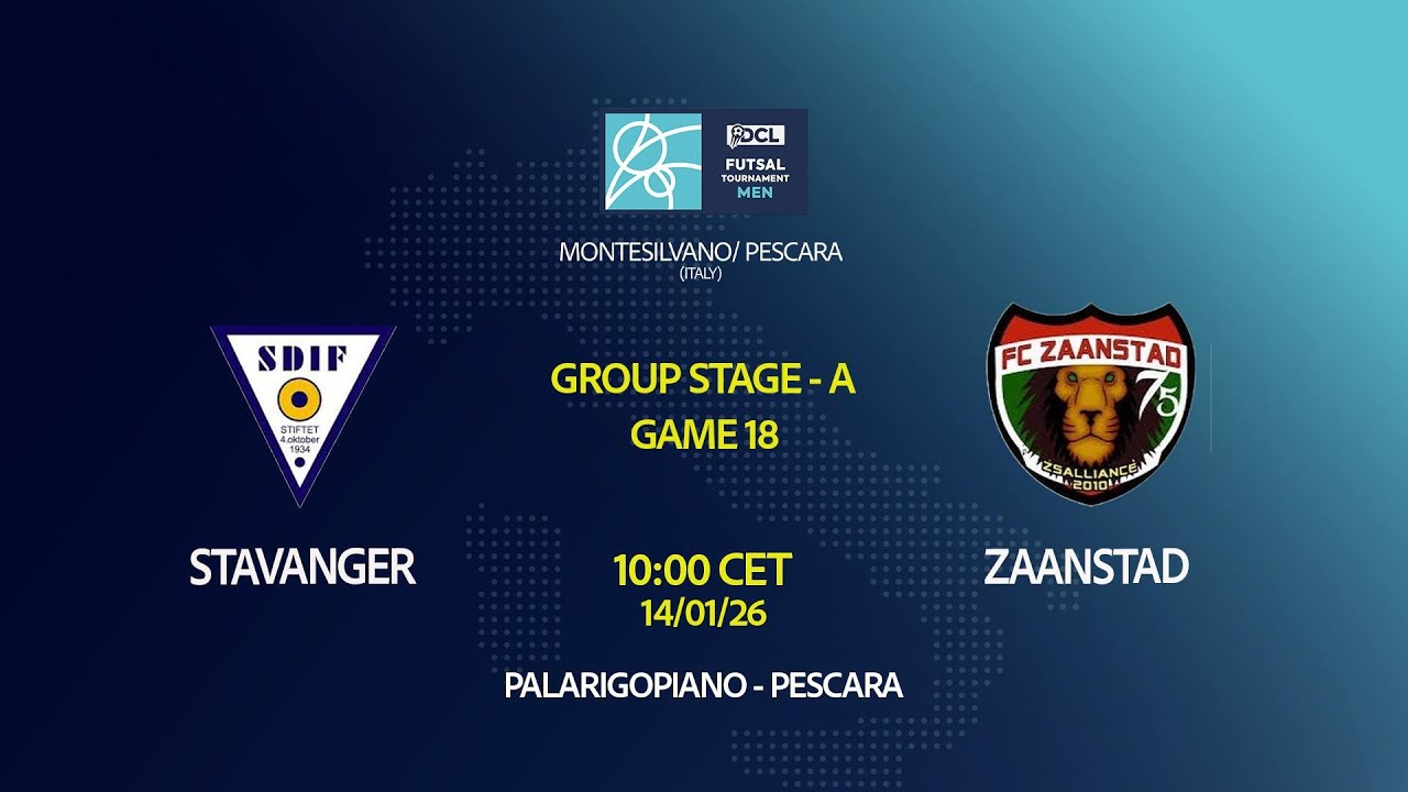 Futsal 2026 | Men | GROUP A | GAME 18 | STAVANGER vs ZAANSTAD