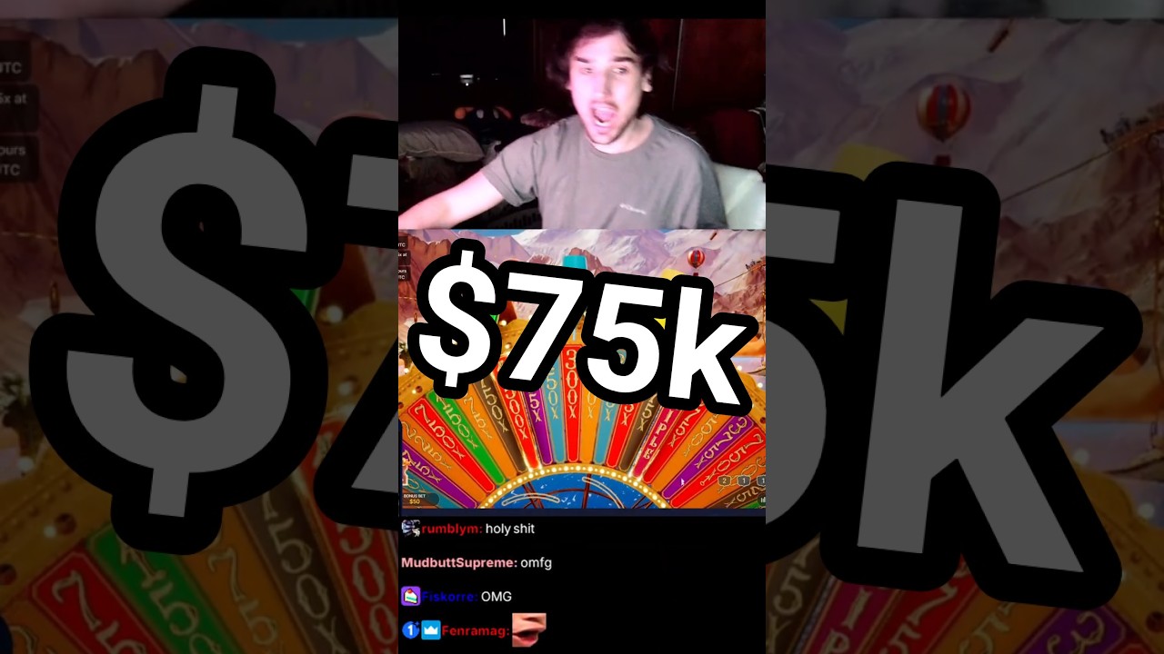 Mitch Jones' Biggest Crazy Time Win 75k