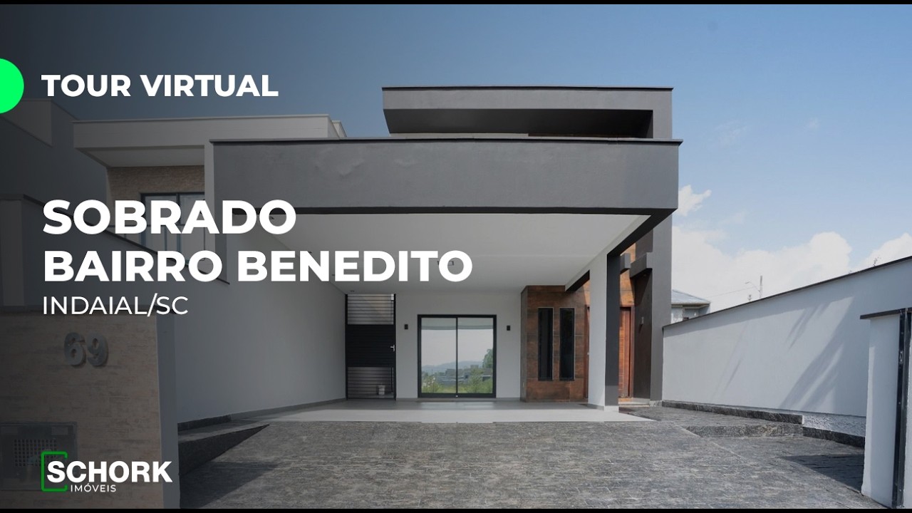 Sobrado com 3 dormitórios à venda, 111 m² por R$ 750.000 - Benedito - Indaial/SA