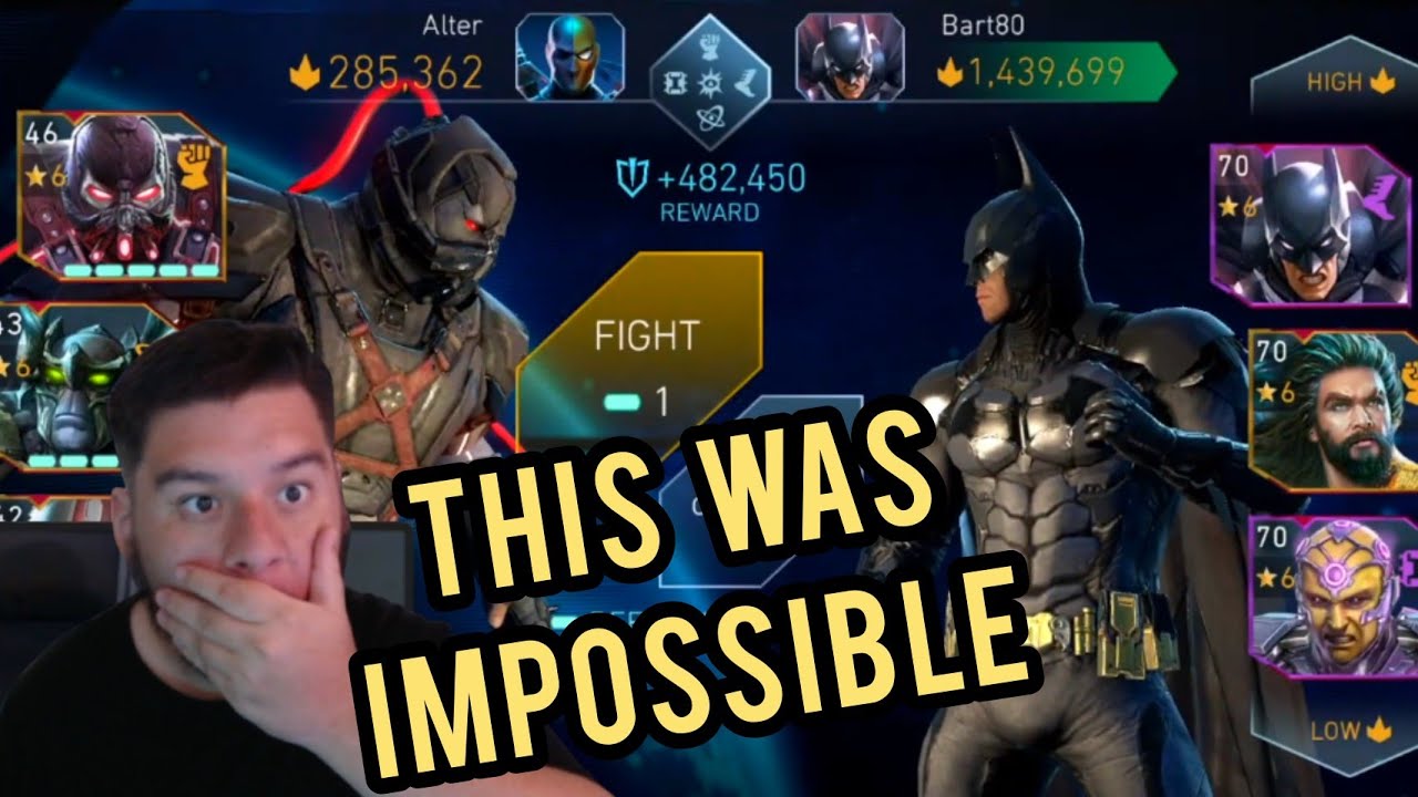 This Battle Was IMPOSSIBLE To Win.....And I Won!!! - Injustice 2 Mobile