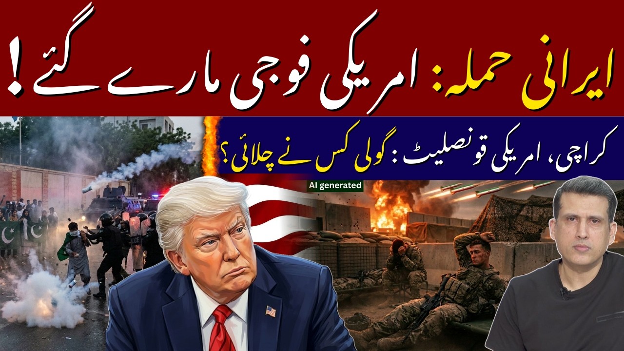 ایرانی حملہ، ہمارے فوجی مارے گئے، امریکہ کا اعتراف ۔ کراچی امریکی قونصلیٹ گولی کس نے چلای!