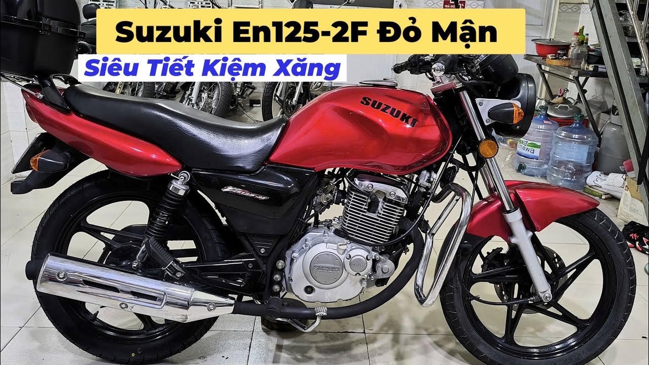 Suzuki En125-2F màu đỏ mận 2018 nguyên zin 95% siêu tiết kiệm xăng tại Lâm motor 