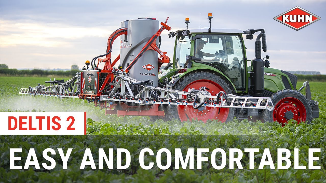 Easy and comfortable spraying with the DELTIS 2 mounted sprayer | KUHN