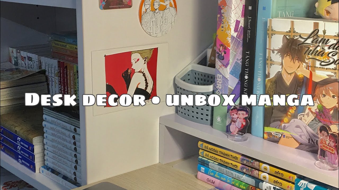 anime desk decor • unbox manga 🍑🍰Anyakawaii 🌈