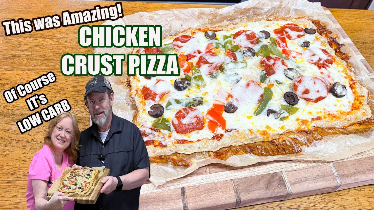 CHICKEN CRUST PIZZA LOW CARB DINNER FOR 2 You Won't Believe This One